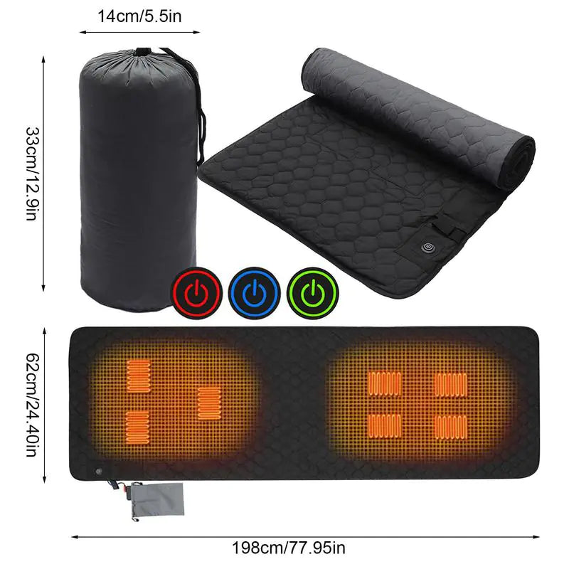 Outdoor USB Roll-up Heating Matt